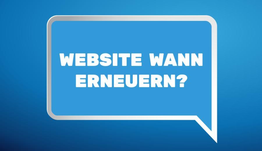Wann neue Website